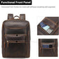 Men's Waxed Full Grain Leather Business Rucksack – 17