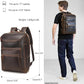 Men's Waxed Full Grain Leather Business Rucksack – 17