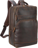 Men's Weathered Full Grain Cowhide Weekender Backpack
