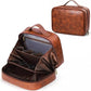 Men's Wet-Dry Separation Leather Toiletry Bag