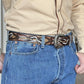 Men's Hand-Tooled Floral Western Belt – Full Grain Leather