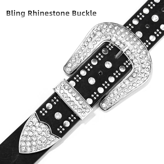 Women's Y2K Punk Rivet Rhinestone Studded Belt